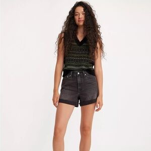 Levi's Women's Black Denim Shorts